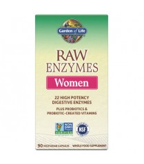 RAW Enzymy Women Digestive Health - pro ženy - podpora trávení - 90 kapslí